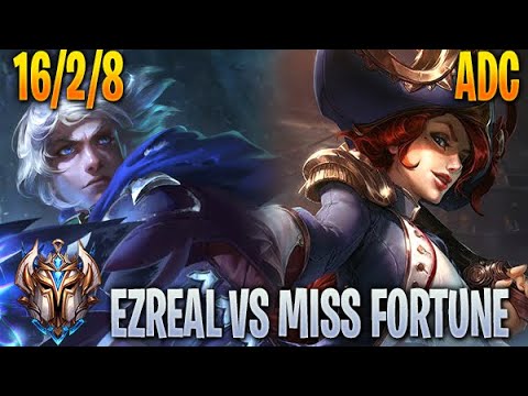 Ezreal vs Miss Fortune - ADC - KR Challenger 10.22