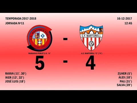 RESUM C.D. MARIANAO POBLET "A" - A.E. MARTORELL "C" ("A")