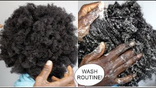 HOW TO WASH THICK NATURAL HAIR! WASH ROUTINE!
