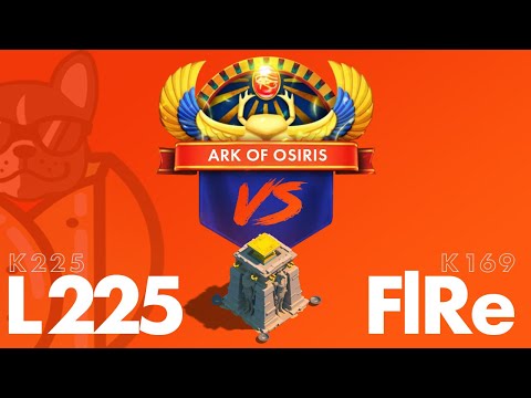 L225 (K225) vs FlRe (K169) - ARK OF OSIRIS LIVE - Rise of Kingdoms