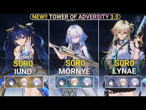 NEW CHARACTER! S0R0 Mornye X Iuno X Lynae Showcase | NEW! TOA Wuthering Waves 3.0
