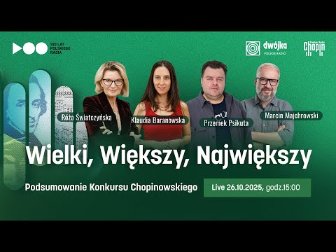 Wielki, Większy, Największy LIVE! - podsumowanie XIX Konkursu Chopinowskiego z udziałem publiczności