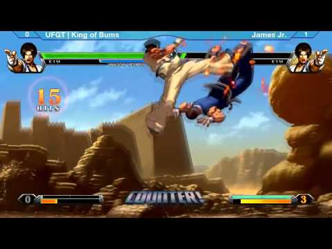 Counter! KOFXIII Losers' Finals - UFGT | King of Bums(Raiden/Hwa/Kim) vs. James Jr.(Kyo/Karate/Kim)