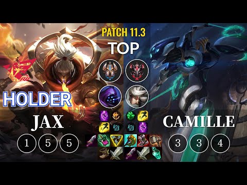 RW Holder Jax vs Camille Top - KR Patch 11.3