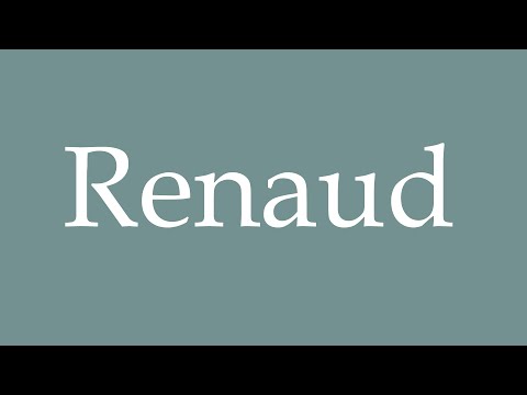 How to Pronounce ''Renaud'' Correctly in French