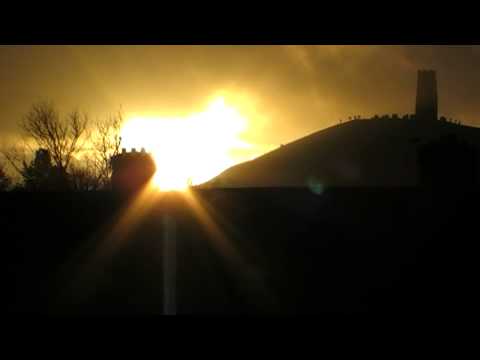 Glastonbury Winter Solstice 2012: The Sun rises.