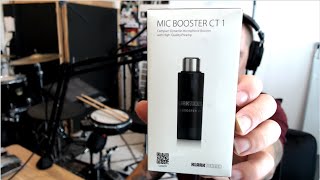 Video thumbnail for Klark Teknik Mic Booster CT 1 - Test and Review with Shure SM7b by Precision Podcasting