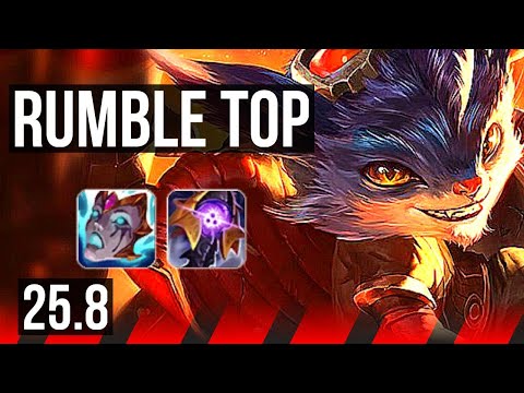 RUMBLE vs AATROX (TOP) | 8/2/7 | KR Challenger | 25.8