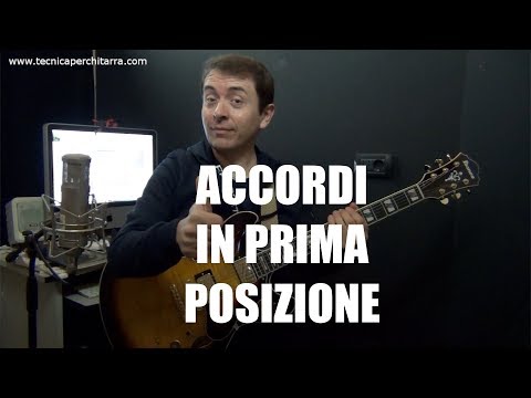 Lezioni di chitarra: Accordi in prima posizione