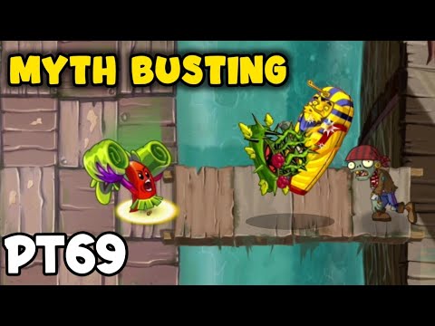PvZ 2 Myth Busting - Rhubarbarian can fling bramble bush when its attacking a zombie?