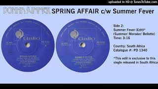 Donna Summer - Summer Fever (Edit South Africa)