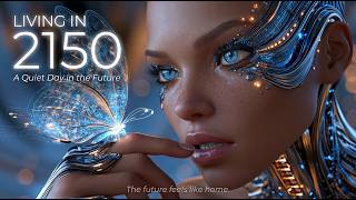 Living in 2150 | A Quiet Day in the Future Utopian City | Space Ambient Trance 4