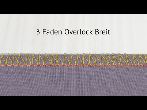 Einfädeln der baby lock desire3 / 3 Faden Overlock Breit