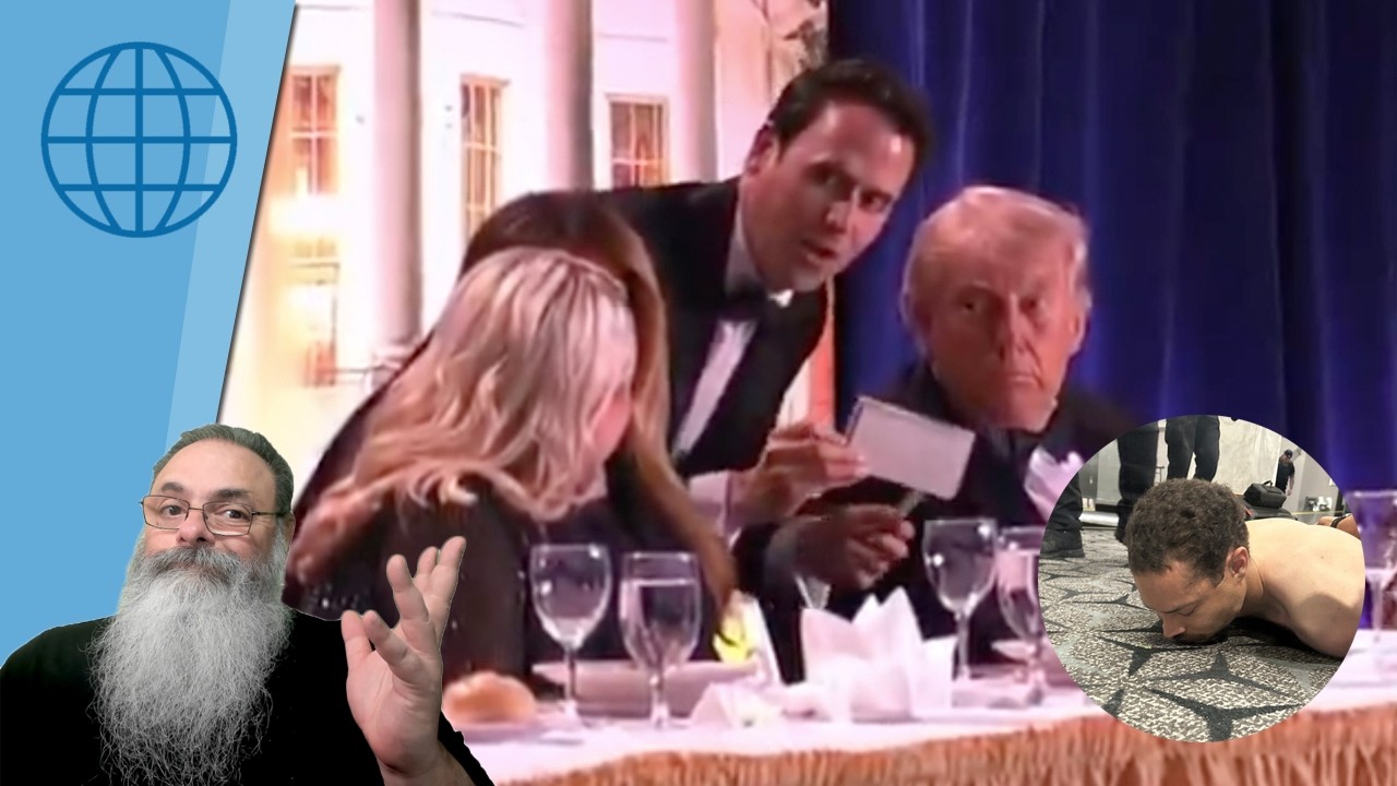 PROFESSOR DEMOCRATA da CALIFORNIA ATENTA contra TRUMP em JANTAR de CORRESPONDENTES da CASA BRANCA