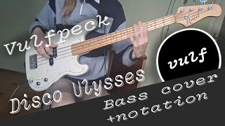 VULFPECK /// Disco Ulysses (Instrumental) - Play along bass cover (+notation)