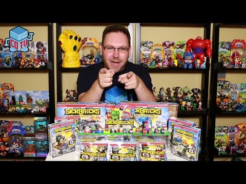 Sick Bricks Complete Collection Wave 1 Figures and Sets