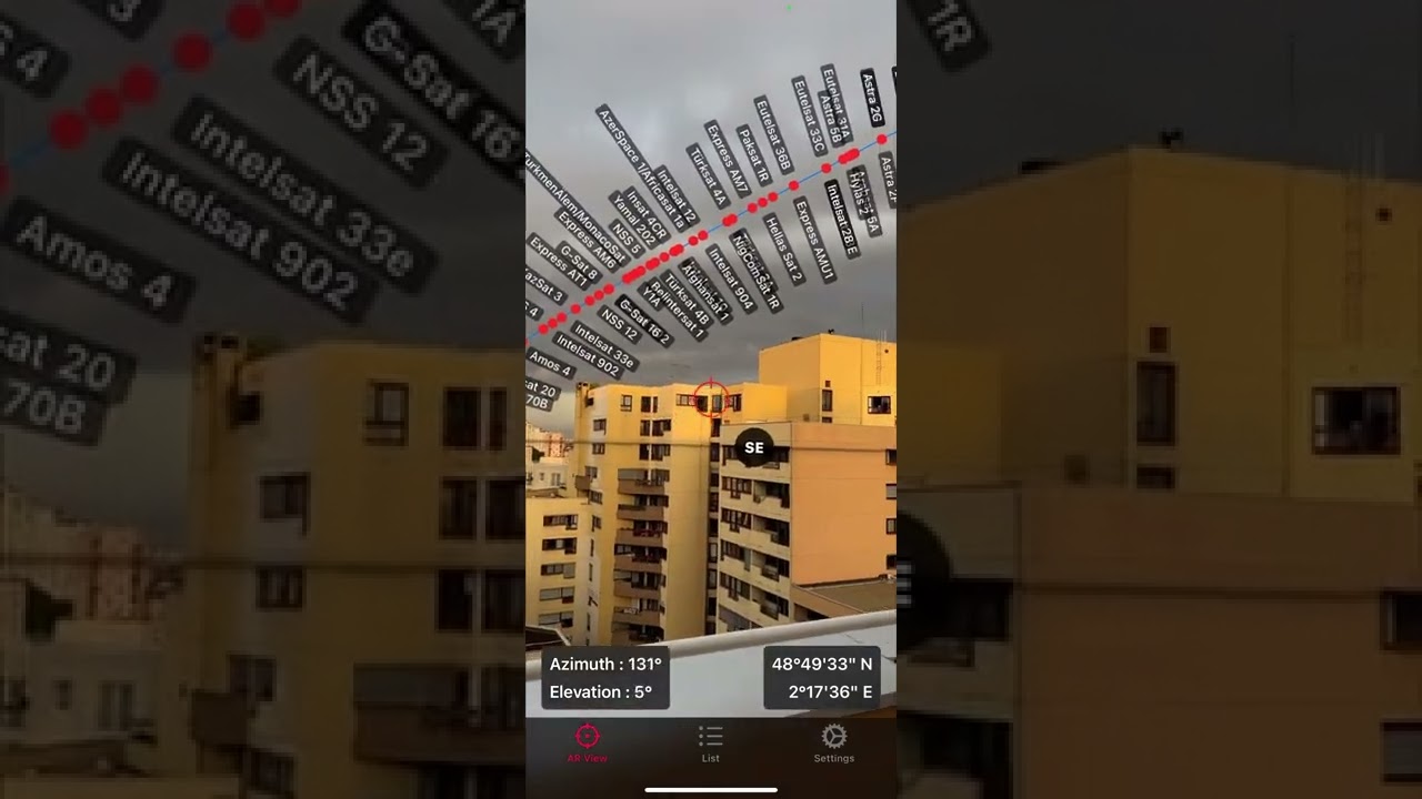 Site survey with Satellite Pointer App.