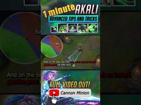 1 Minute of Akali Tips & Tricks - YOU PROBABLY DIDN'T KNOW! (part 1) #shorts