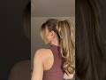 Claw clip ponytail hack 🖤 perfect for work or study #hairtutorial #easyhairstyle #hairstyle #shorts