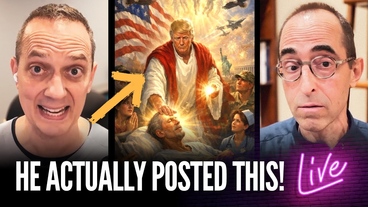 Trump Posts (Then Deletes) Image of Himself as Jesus, Picks Fight with The Pope
