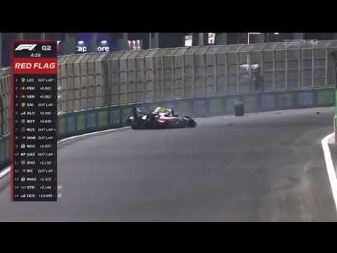 Mick Schumacher Horrifying crash F1 Saudi Arabia (Is ok) 2022