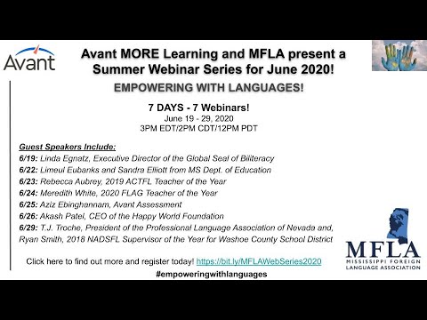 Avant MFLA W5  “Understanding Proficiency Assessments & The Data” with   Aziz Ebinghannam