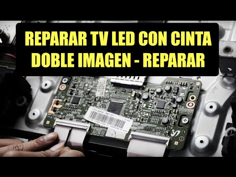 Reparación de Tv Led 1 - doble imagen - Fix MEDIA PANTALLA BLANCA