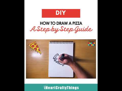 🍕 How to Draw a Pizza – Step-by-Step Easy Drawing Tutorial! 🎨✏️  #howtodraw #drawingtutorial