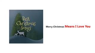 Merry Christmas Means I Love You