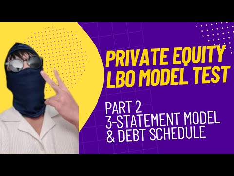 2023 PE Leveraged Buyout (LBO) Modeling Test Walkthrough | Part 2: P&L Forecast & Debt Schedule