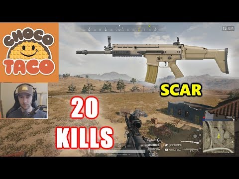 ChocoTaco - 20 KILLS - SCAR+Kar98k - SOLO - PUBG