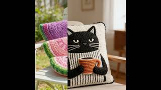 Cute Crochet Cushions#design #crochet