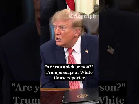 Trump rages at ‘sick’ journalist over golf course question