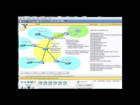 OSPF DR BDR elections using Packet Tracer   Part 3   Free Computer Science Video Lecture