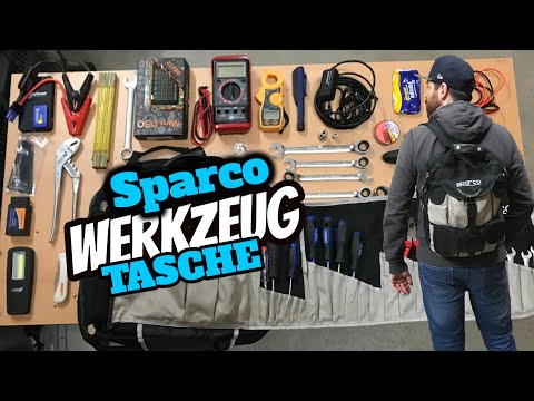 SPARCO Werkzeugtasche / Alle Werkzeuge für einen Roadtrip / Diagnose am Straßenrand / Kay's Garage