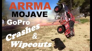 Arrma Mojave - I Mounted A GoPro To Mine - Slow Motion Crashes &amp; Wipeouts - This Huge Truck is FUN!!