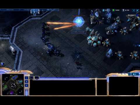 Starcraft 2 Beta - Terran vs. Protoss/Zerg Firefight