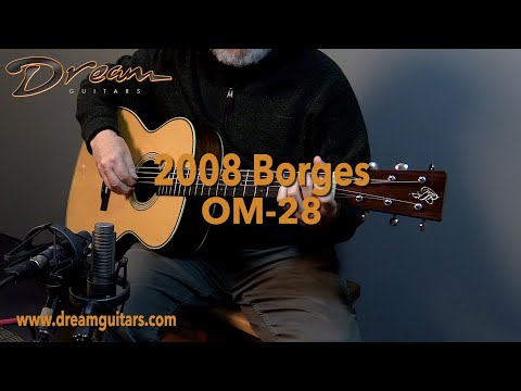 2008 Borges OM-28, Brazilian Rosewood/Adirondack Spruce image 26
