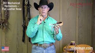 Bit 951 MECHANICAL HACKAMORE – FLAT LEATHER NOSE