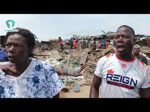 Tensions Erupt During Tema Newtown Fish Site Demolition Exercise