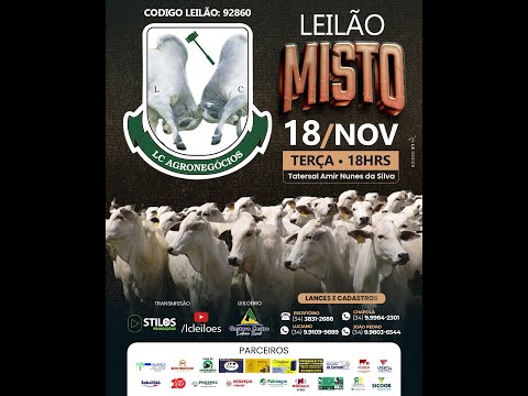 LEILÃO MISTO 18/11/2025 - LC LEILÕES - PATROCÍNIO-MG