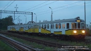 preview picture of video '[PR interREGIO] EN57 - 1751 z wieczornym iR23423 przejeżdża przez zakomarzony Staszów'