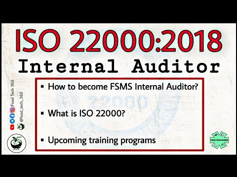 ISO 22000:2018 Internal Auditor | How to become FSMS Internal auditor | FSMS Internal auditor course