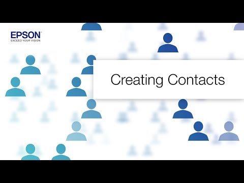 Epson WorkForce Pro Printers: Creating Contacts