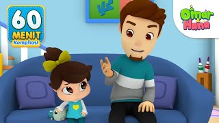 Download lagu 60 Menit | Kompilasi Kisah Anak Islami | Omar & Hana mp3