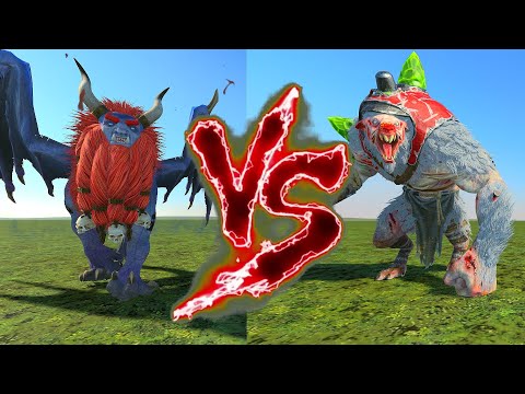 Lammasu VS Mutant Rat Ogre. Total War Warhammer 3