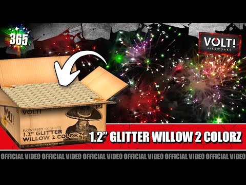 1.2" Glitter Willow 2 Colorz