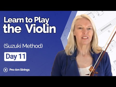 Learn to Play the Violin in 30 days (Suzuki method) - Day 11 (Of the Wind)