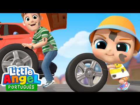 Capa de Vem Papai, Vamos Consertar o Carro! 🚗 | 👨👶 Canal do Joãozinho - Little Angel Português