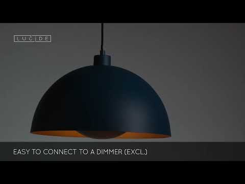 Lucide 45496/01/35 - Chandelier on a string SIEMON 1xE27/40W/230V blue